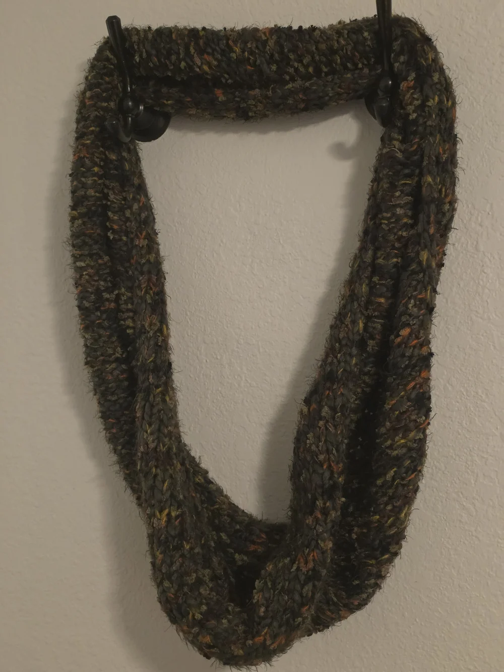 Steve Madden Olive Multi-Color Knit Infinity Scarf